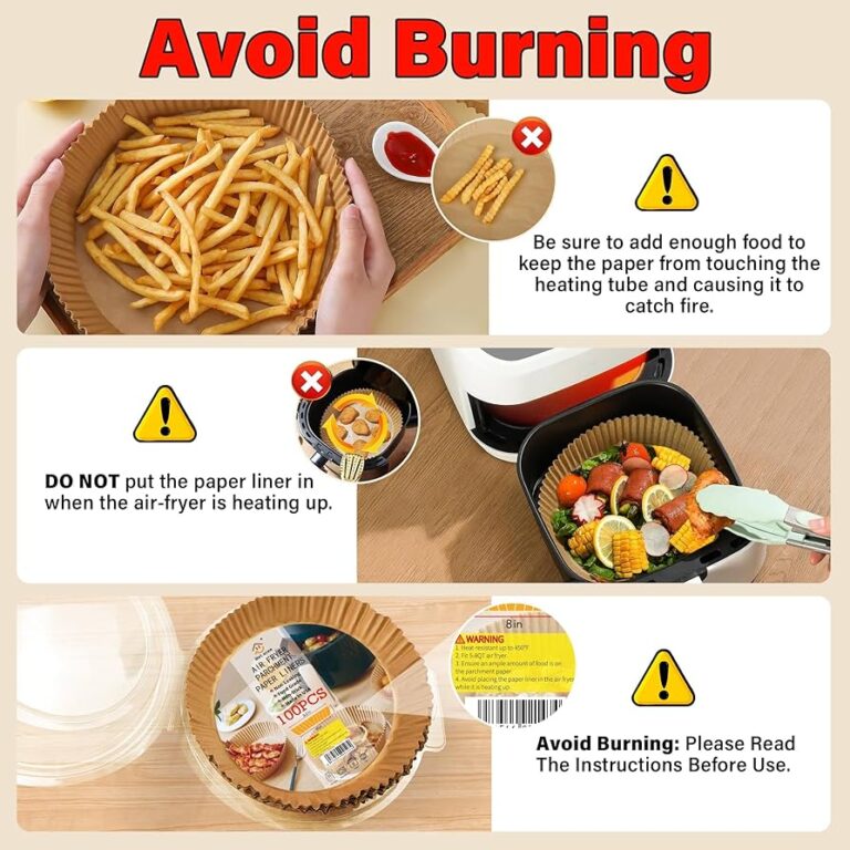 How To Keep Air Fryer Liners From Burning